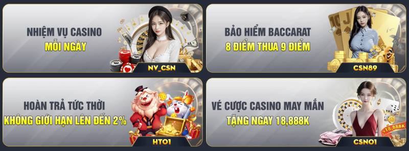 Khuyến Mãi New88 - Ưu Đãi Hấp Dẫn Không Thể Bỏ Lỡ 6 Casino khuyen mai