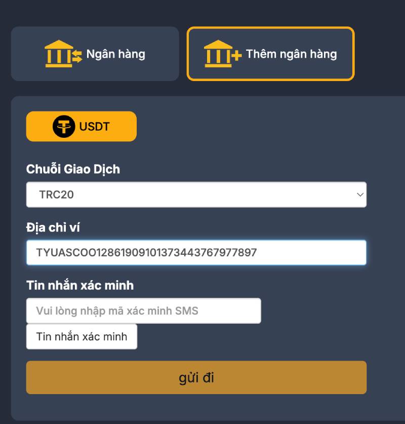 Hướng Dẫn Rút Tiền NEW88 Chi Tiết, Nhanh Chóng Và An Toàn 5 Rút tiền qua USDT (TRC20)